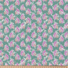 Printed Cotton KHAJA Blue / Violet